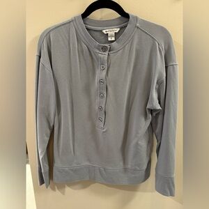 Athleta Light Blue Button-Up Sweater - size, XS